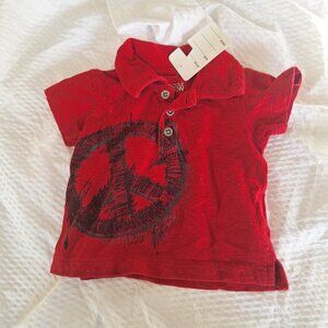 peace shirt  kenneth cole reaction 6 to 9 months